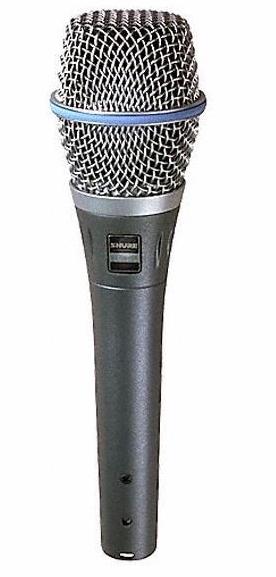 Vocal microphones Shure Beta 87A