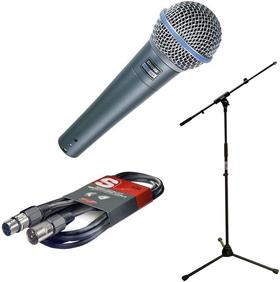 Shure Pack Beta58 + K&m 25400 + X-tone X1003 Xlr Male Xlr Femelle 6m - Microphone pack with stand - Main picture