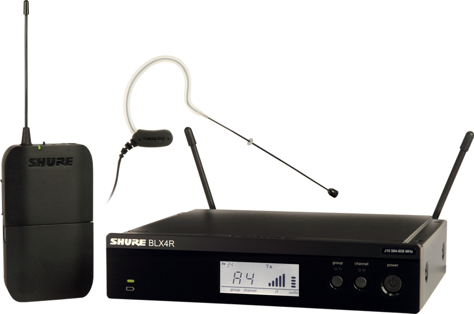 Shure Blx14re Rackable Tour D Oreille Mx153  Bande M17 - Wireless headworn microphone - Main picture