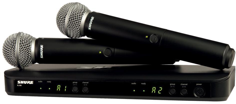 Wireless handheld microphone Shure BLX288E-SM58-M17