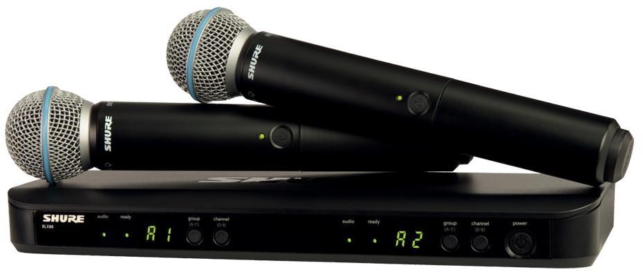 Wireless handheld microphone Shure BLX288E-B58-M17