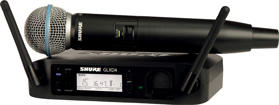 Shure Glxd24e Emetteur Main Beta58 Bande Z2 - Wireless handheld microphone - Main picture