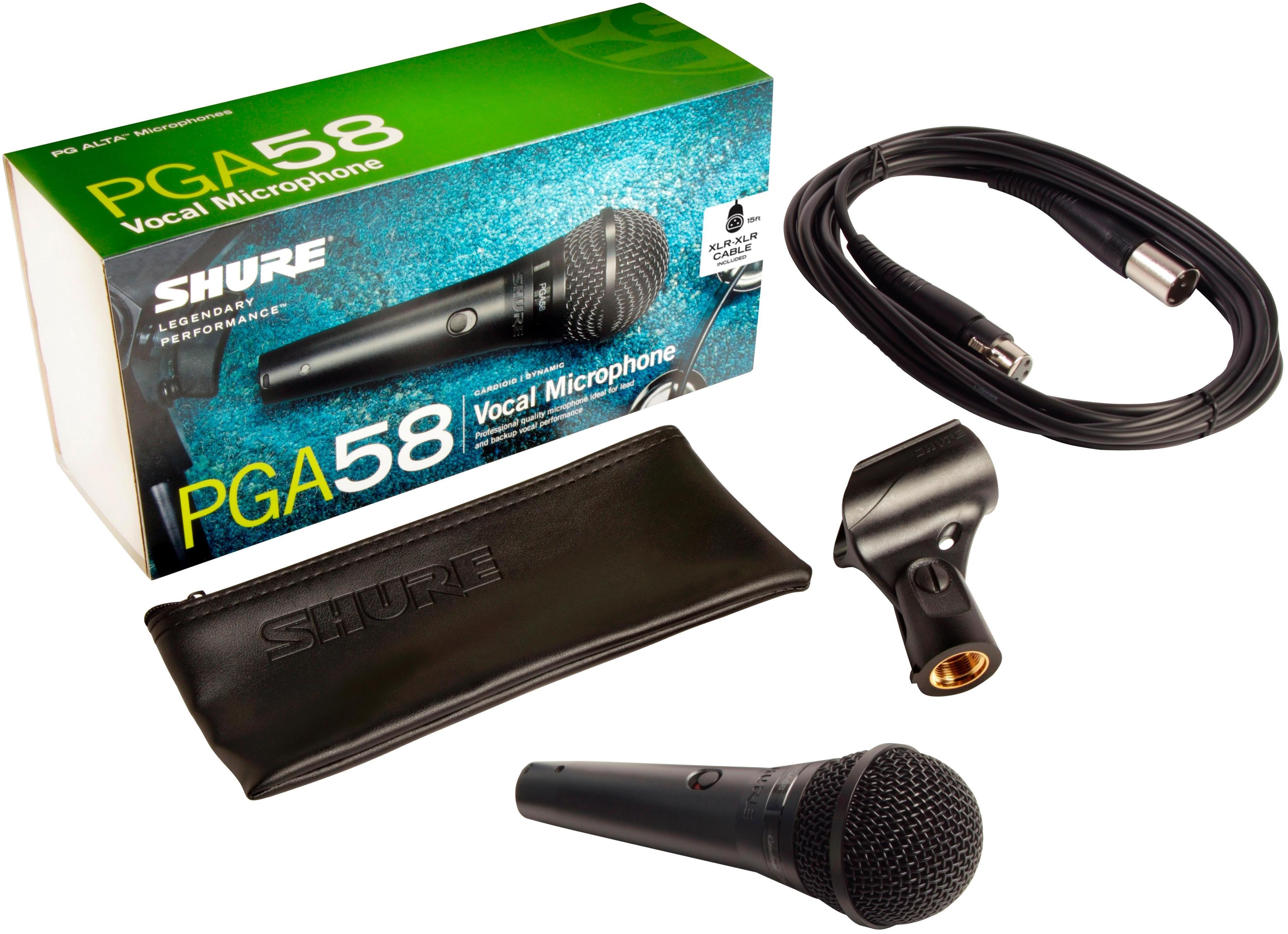 Vocal microphones Shure PGA58 XLR