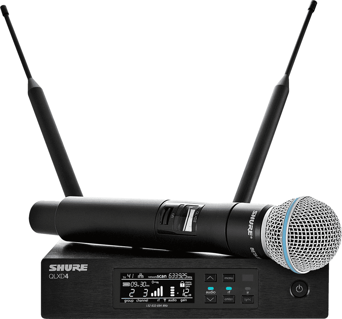 Shure Qlxd24-b58-h51 - Wireless handheld microphone - Main picture