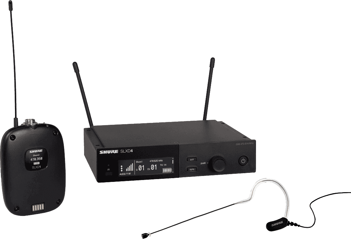 Shure Slxd14e-153b-h56 - Wireless headworn microphone - Main picture