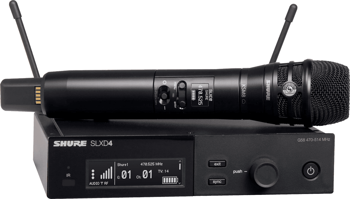 Shure Slxd24e-ksm8b-h56 - Wireless handheld microphone - Main picture