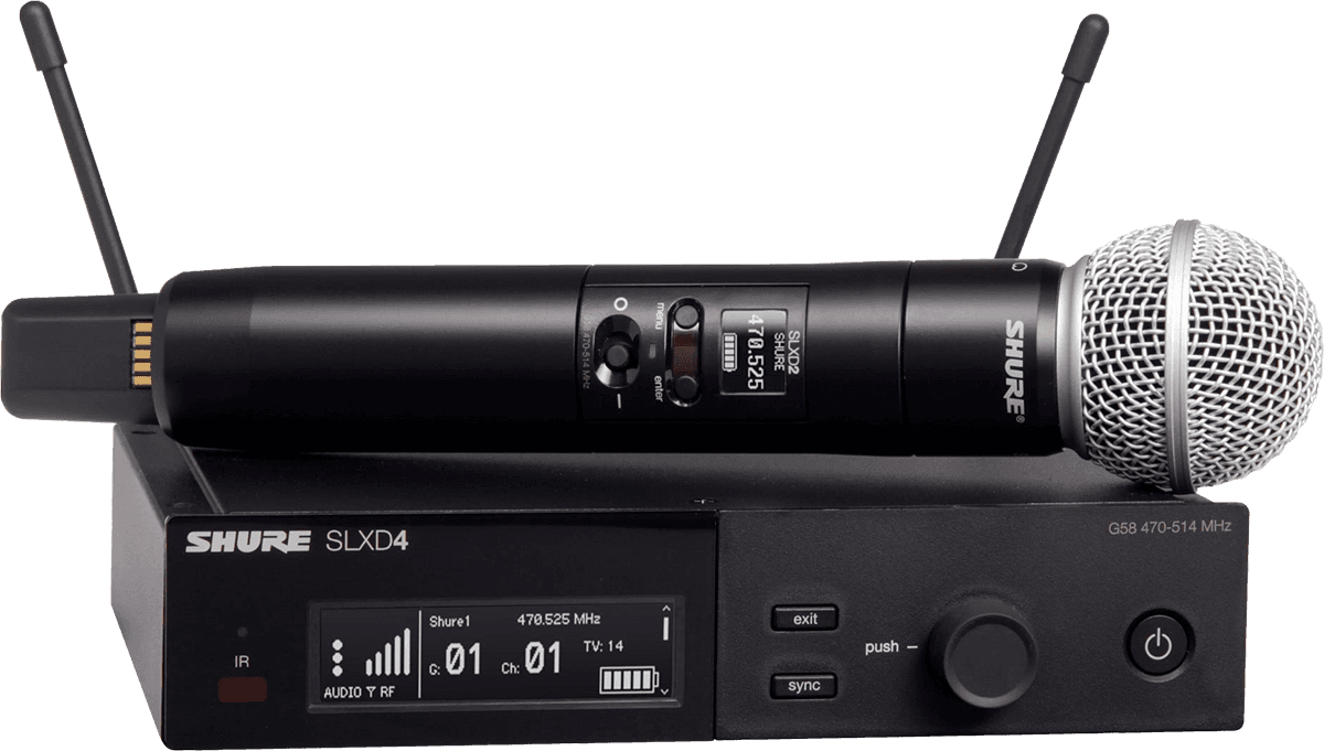 Shure Slxd24e-sm58-h56 - Wireless handheld microphone - Main picture