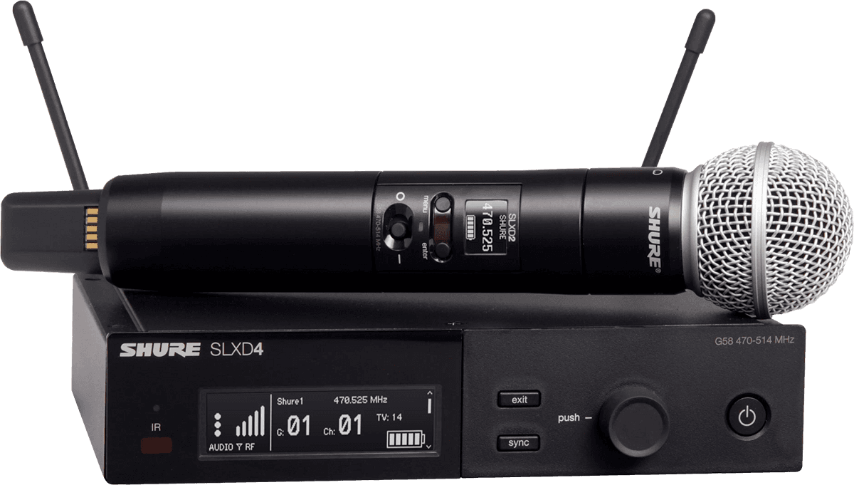 Shure Slxd24e-sm58-j53 - Wireless handheld microphone - Main picture