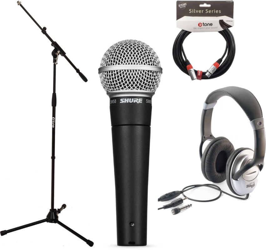 Shure Sm58 Lce Pack Chant - Microphone pack with stand - Main picture