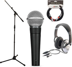 Microphone pack with stand Shure Sm58 LCE pack chant