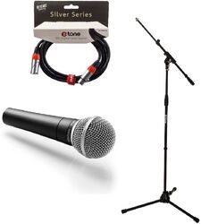 Microphone pack with stand Shure SM58 + Pied perche X-tone  + Câble XLR 3M