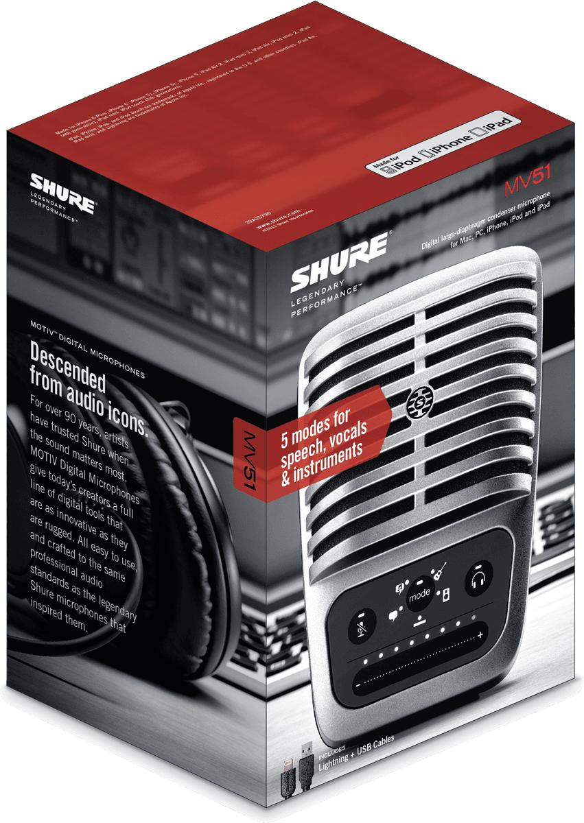 Shure Mv51 Motiv - Microphone usb - Variation 3