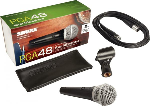 Vocal microphones Shure PGA48 XLR