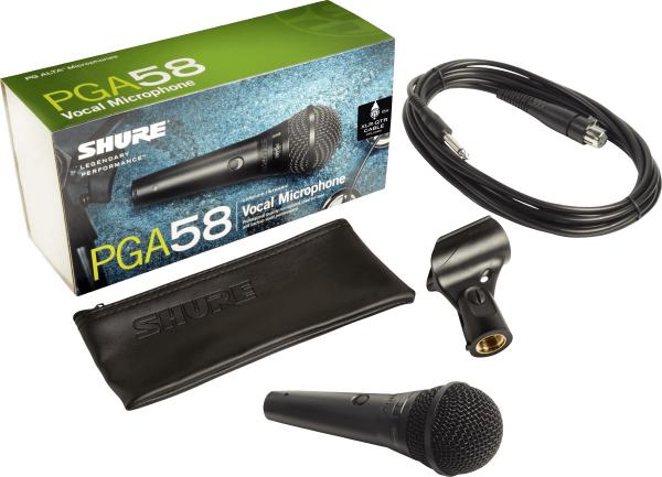 Vocal microphones Shure PGA58 QTR