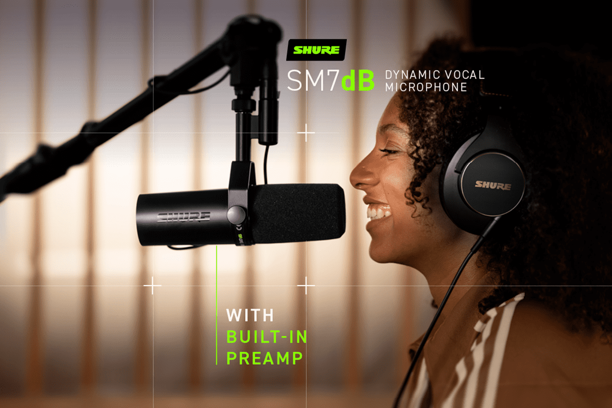 Shure Sm7db - Microphone podcast / radio - Variation 4