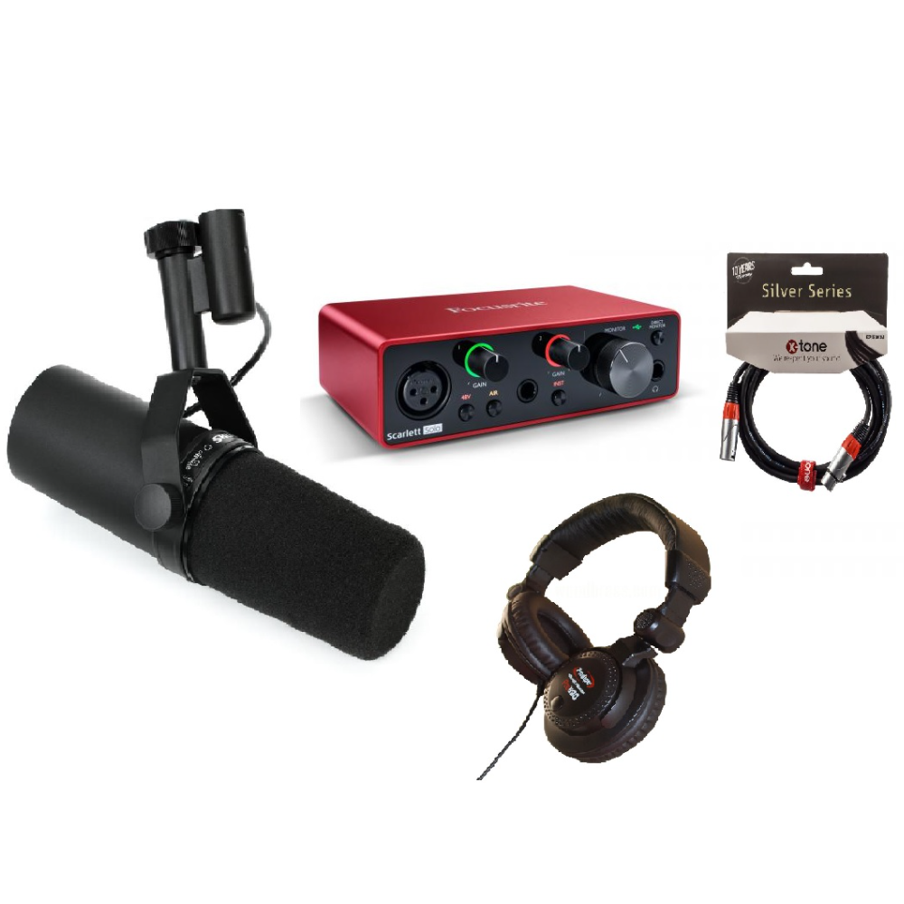 Shure Pack Podcast Sm7b Scarlett Solo G3 Xlr Xlr 3m Pro580 Shure Pack Podcast Sm7b Scarlett Solo G3 Xlr Xlr 3m Pro580