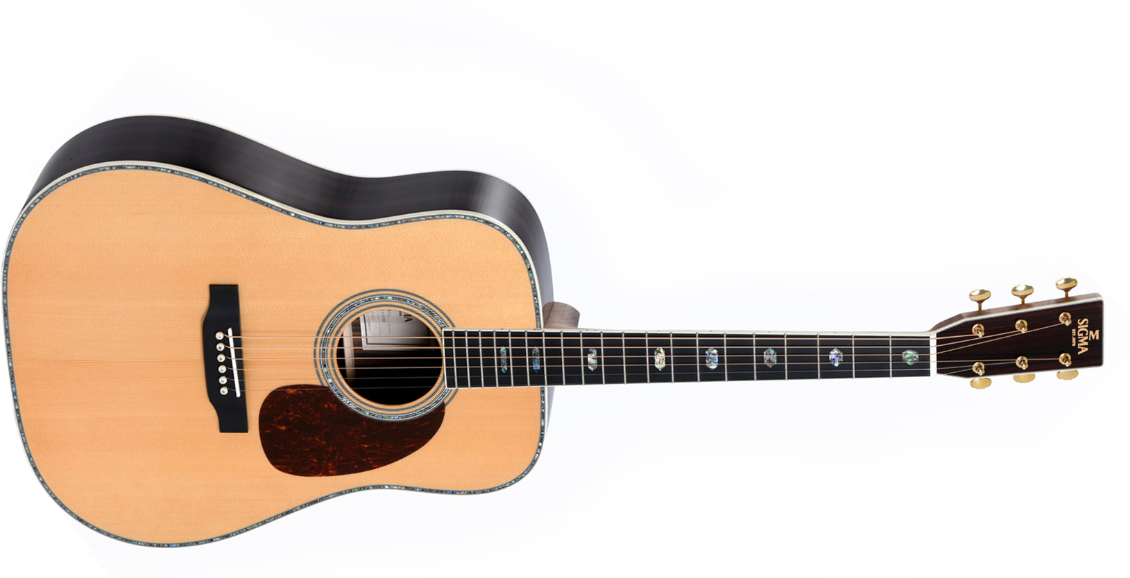 Sigma Dt-41 Standard Dreadnought Epicea Tilia Mic - Natural - Acoustic guitar & electro - Main picture