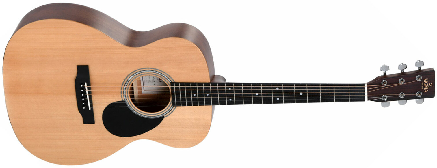 Sigma Omm-st Orchestra Model Epicea Acajou Mic - Natural Gloss Top - Acoustic guitar & electro - Main picture