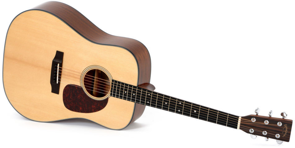 Sigma Dm-18+ Standard Dreadnought Epicea Acajou Mic - Natural - Acoustic guitar & electro - Variation 1