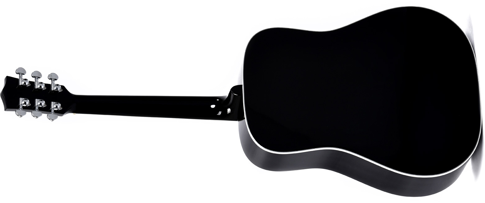 Sigma Dm-sg5-bk Dreadnought Epicea Acajou Mic - Black - Acoustic guitar & electro - Variation 1