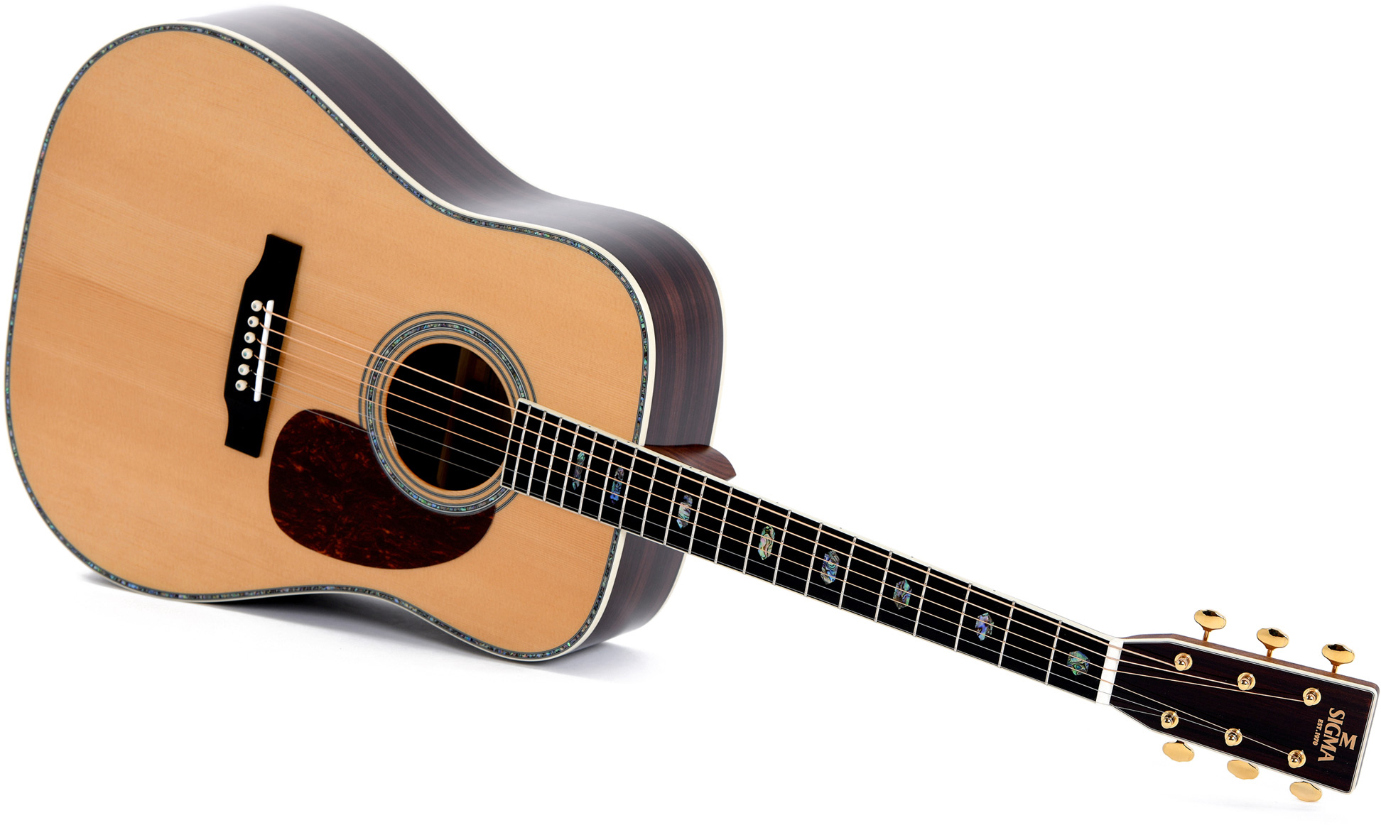 Sigma Dt-41 Standard Dreadnought Epicea Tilia Mic - Natural - Acoustic guitar & electro - Variation 2