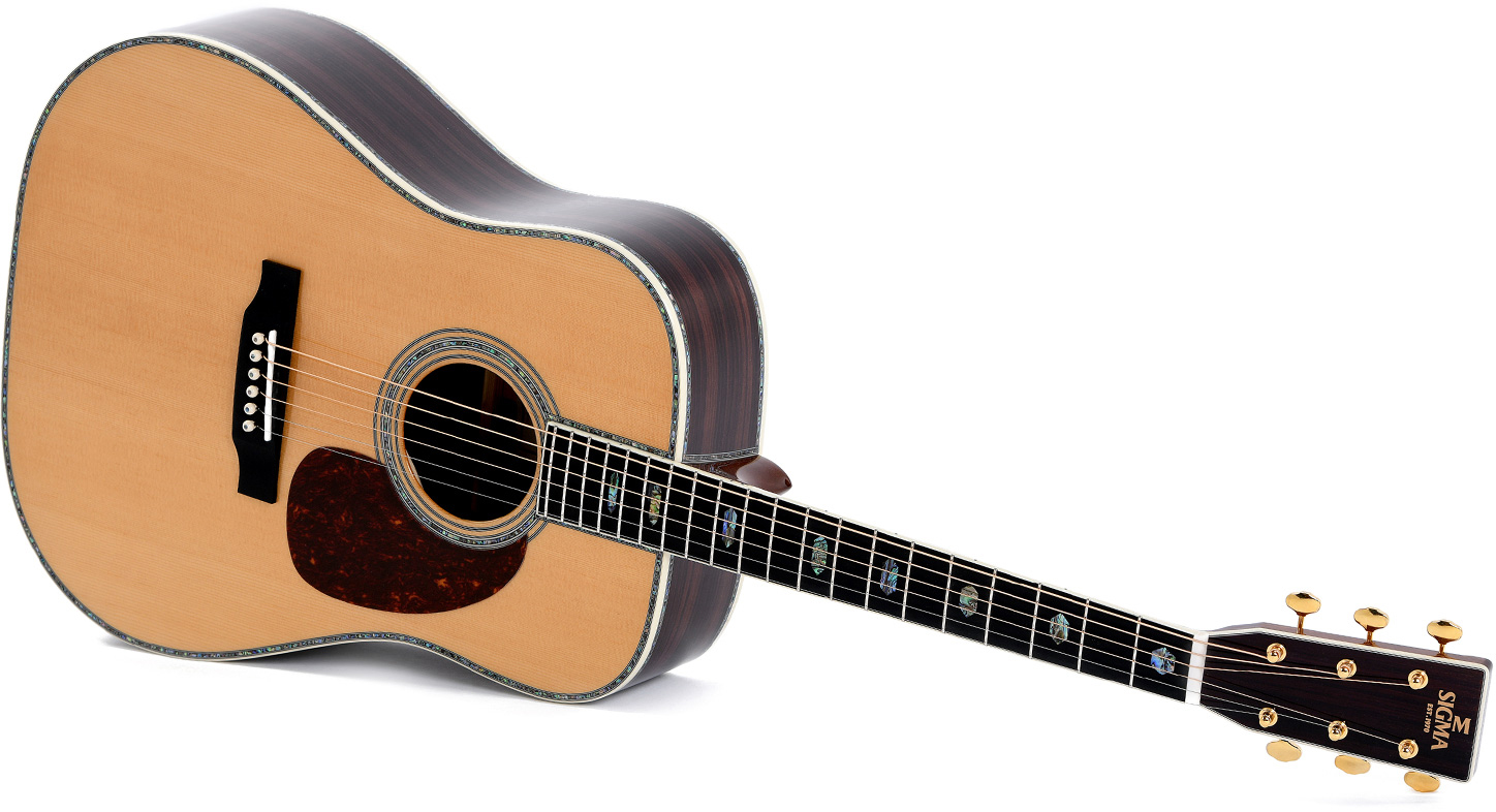Sigma Dt-45 Standard Dreadnought Epicea Tilia Mic - Natural - Acoustic guitar & electro - Variation 2