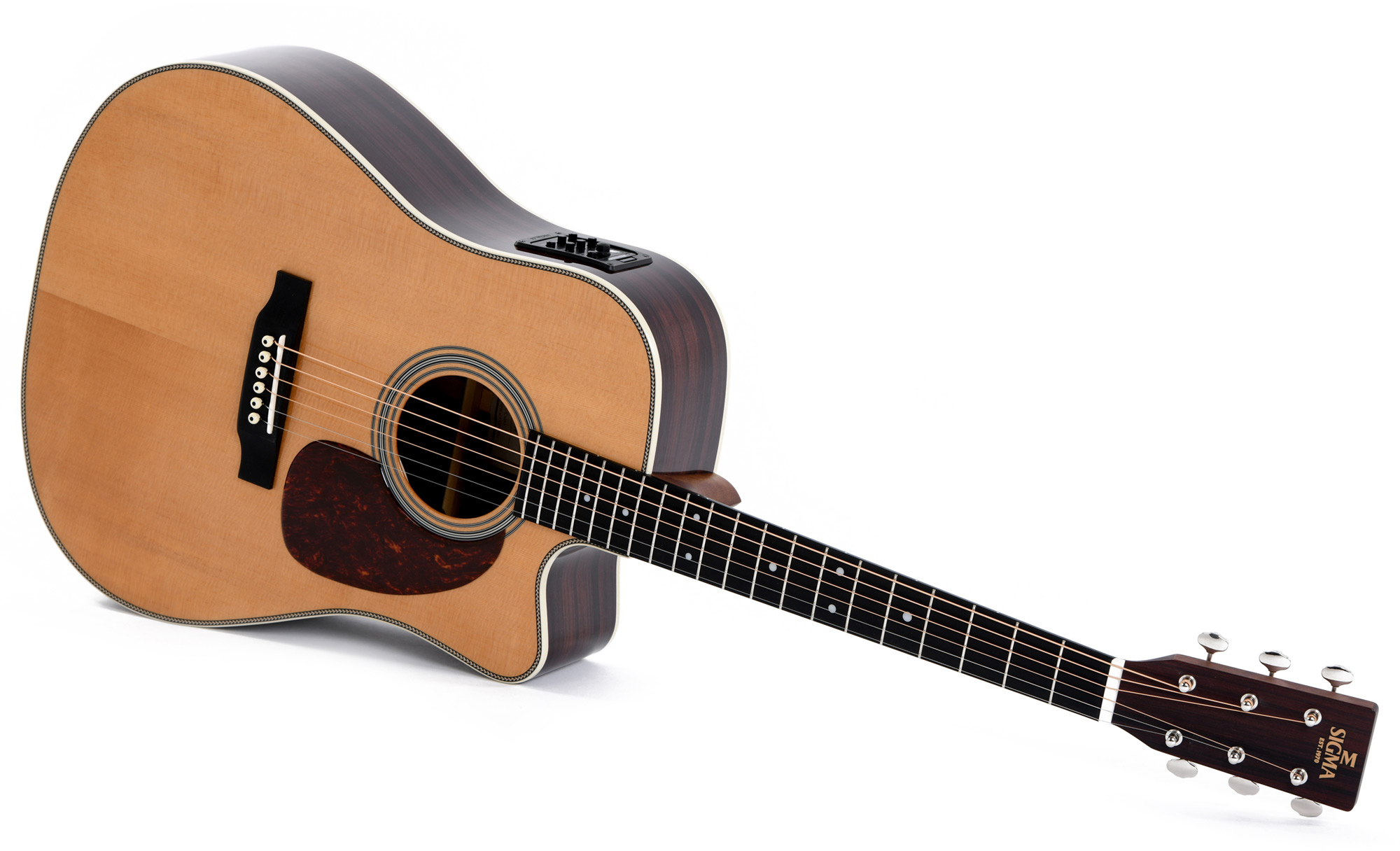 Sigma Dtc-28he Standard Dreadnought Cw Electro Epicea Eb - Natural - Electro acoustic guitar - Variation 2