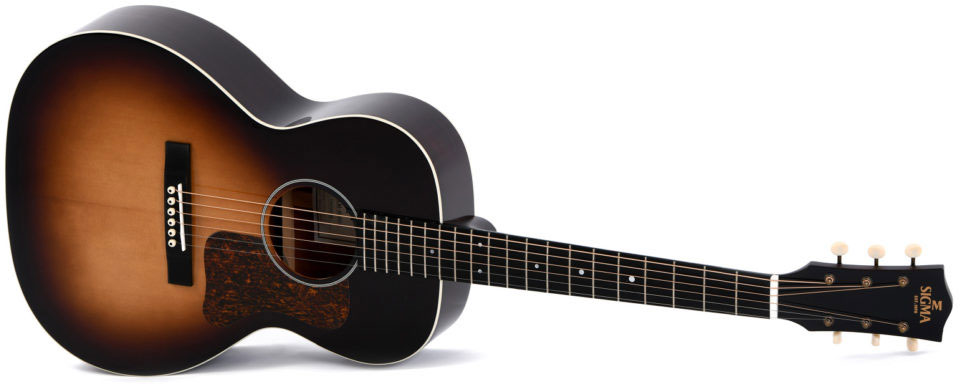 Sigma Lm-sg00+ Grand Concert Epicea Acajou Mic - Sunburst - Electro acoustic guitar - Variation 1