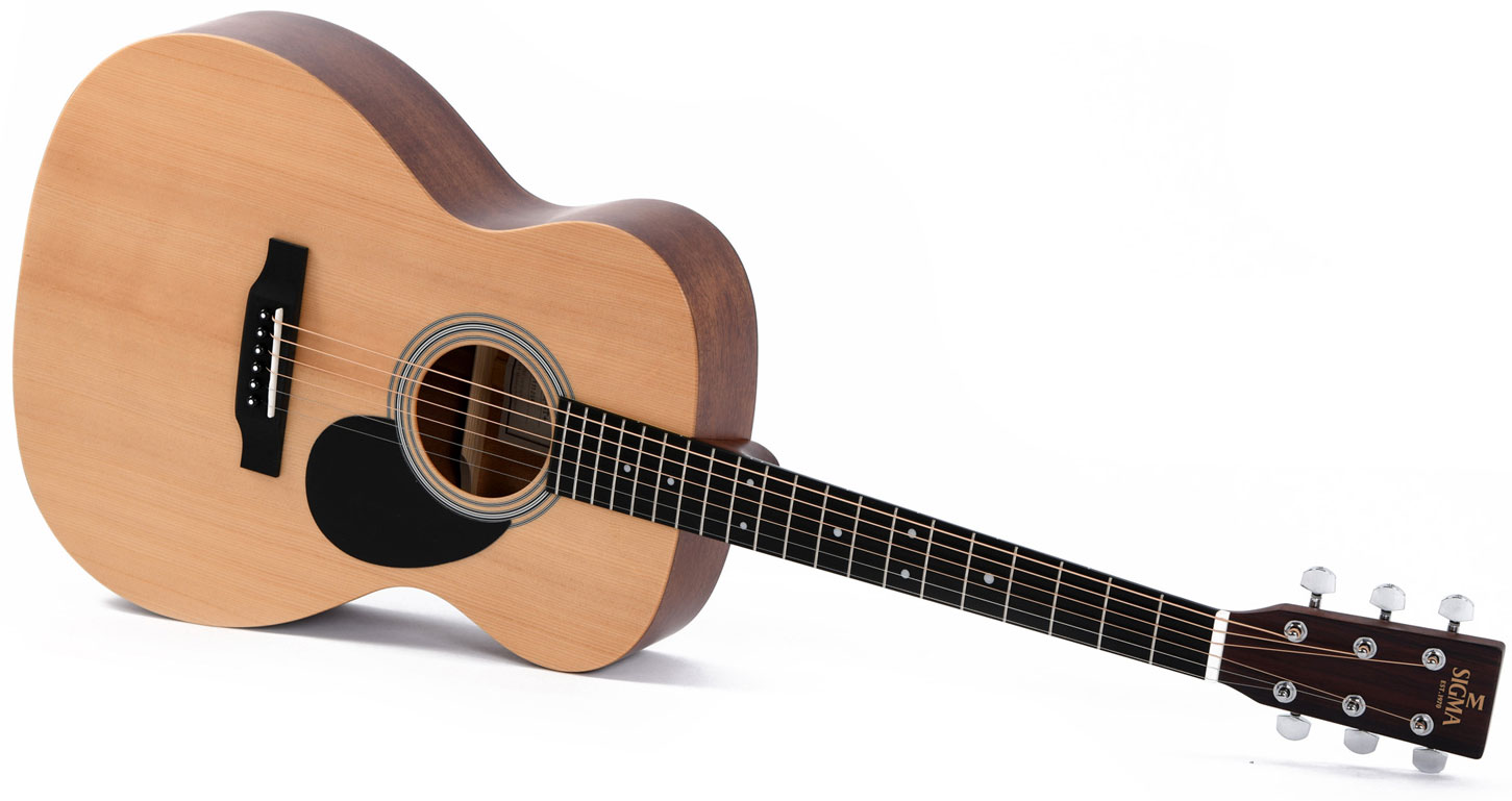 Sigma Omm-st Orchestra Model Epicea Acajou Mic - Natural Gloss Top - Acoustic guitar & electro - Variation 1