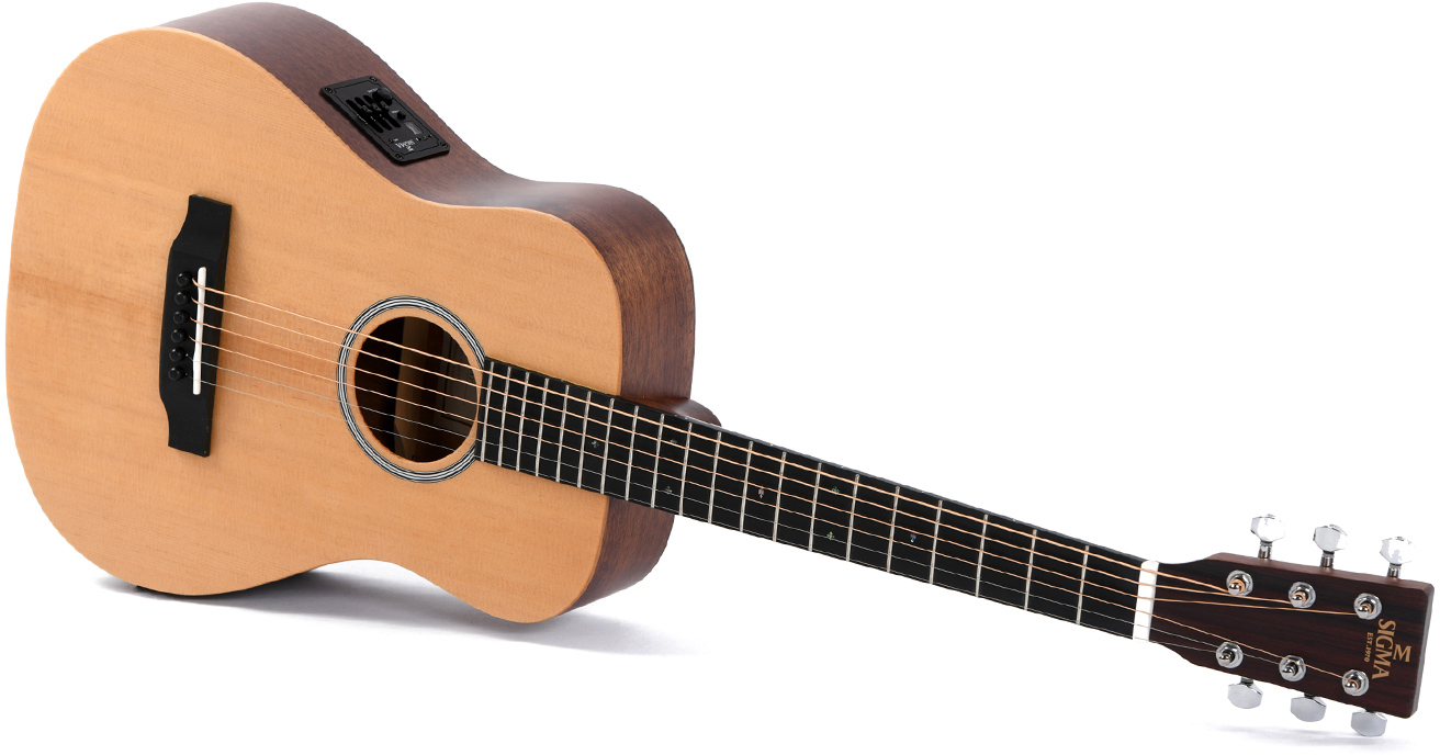 Sigma Tm-12e Travel Epicea Acajou Mic - Natural Satin - Travel acoustic guitar - Variation 2