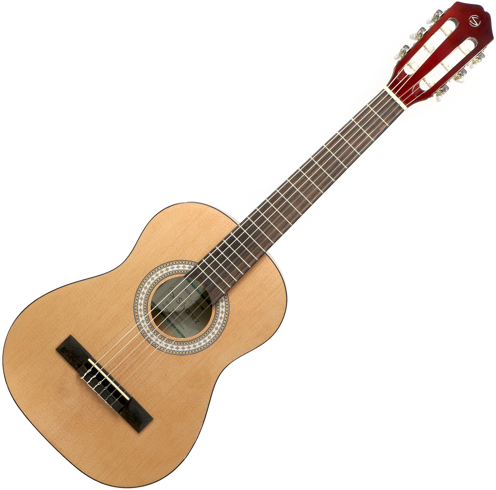 Silvanez Cl-12 Nat + Housse + Accordeur + Capodastre + Stand - Natural Gloss - Classical guitar Set - Variation 1