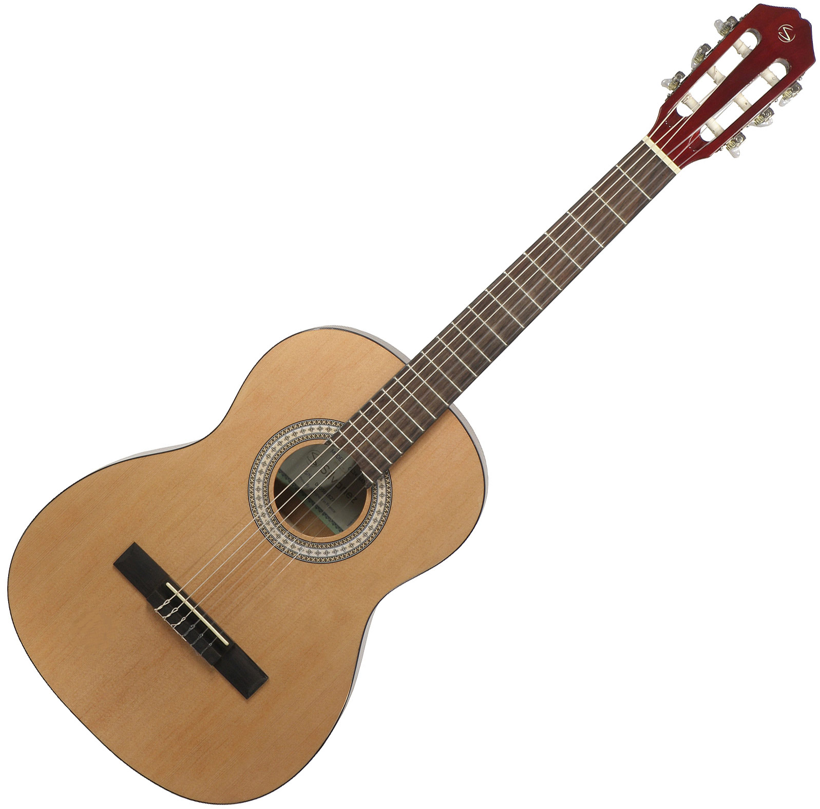 Silvanez Cl-34 Nat + Housse + Accordeur + Capodastre + Stand - Natural Gloss - Classical guitar Set - Variation 1