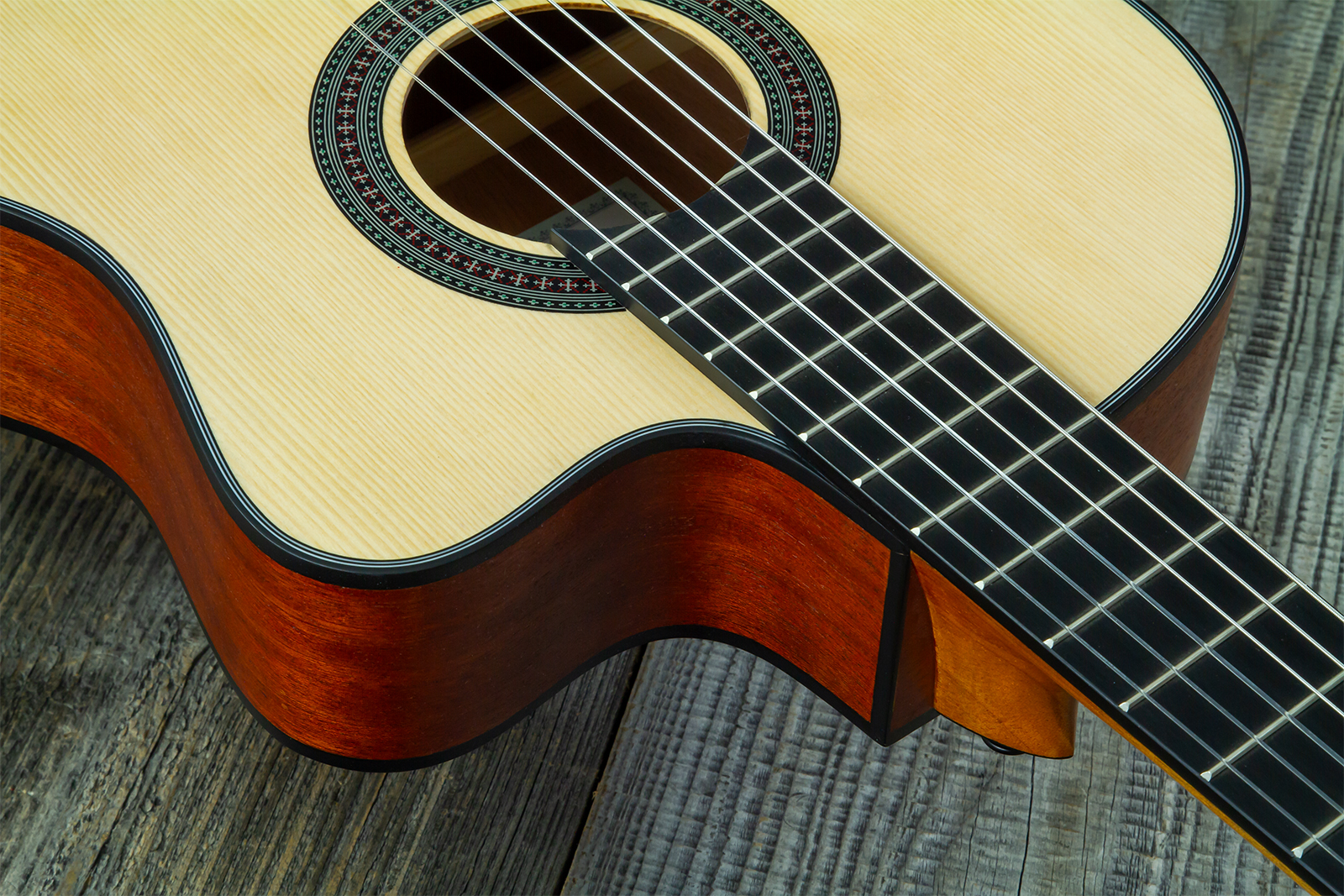 Silvanez Clcr44 4/4 Thinline Cw Epicea Acajou Rw - Natural - Classical guitar 4/4 size - Variation 4