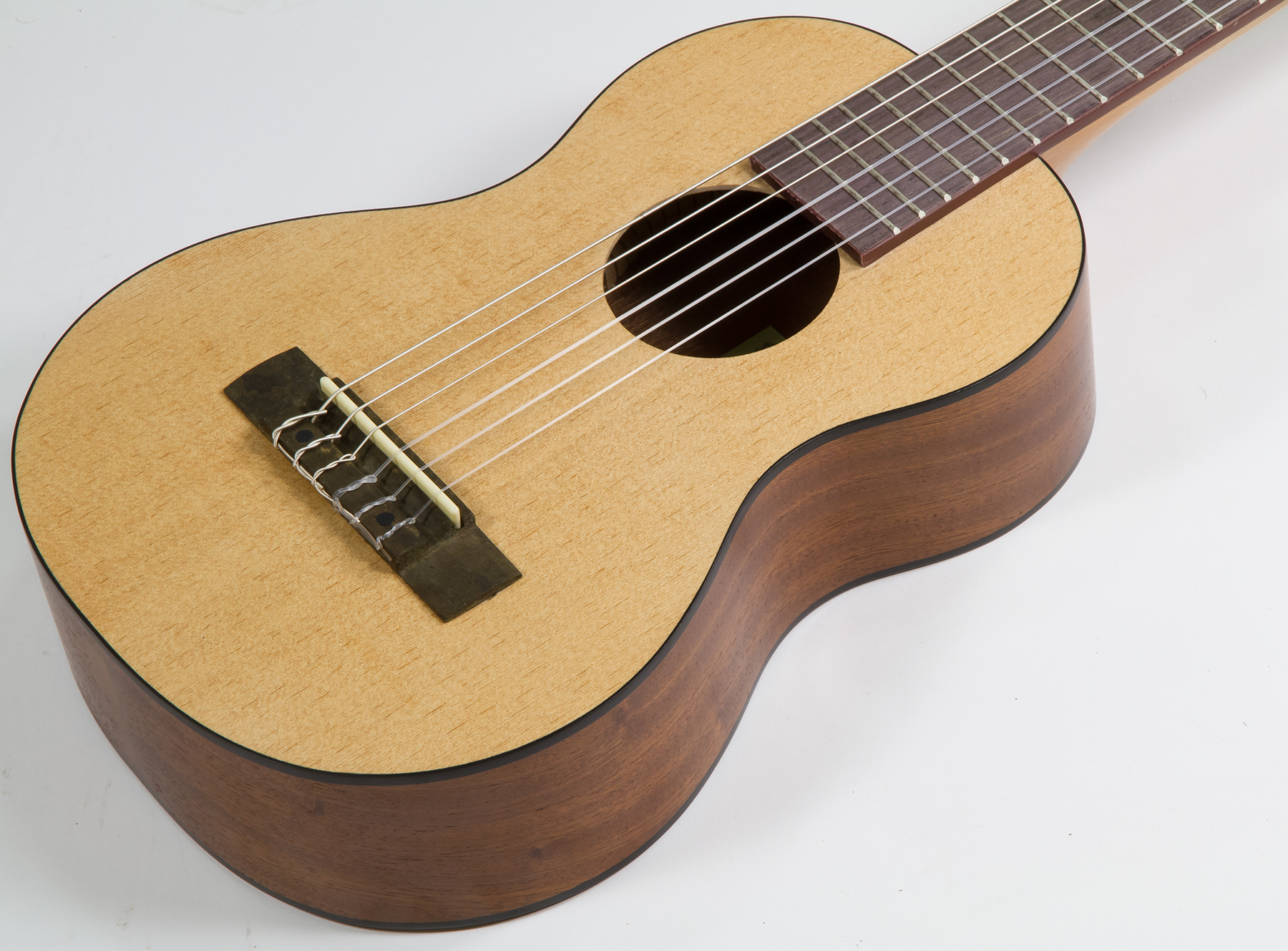 Silvanez Gtl100-nat Epicea Nato +housse - Natural Satin - Guitalele - Variation 1