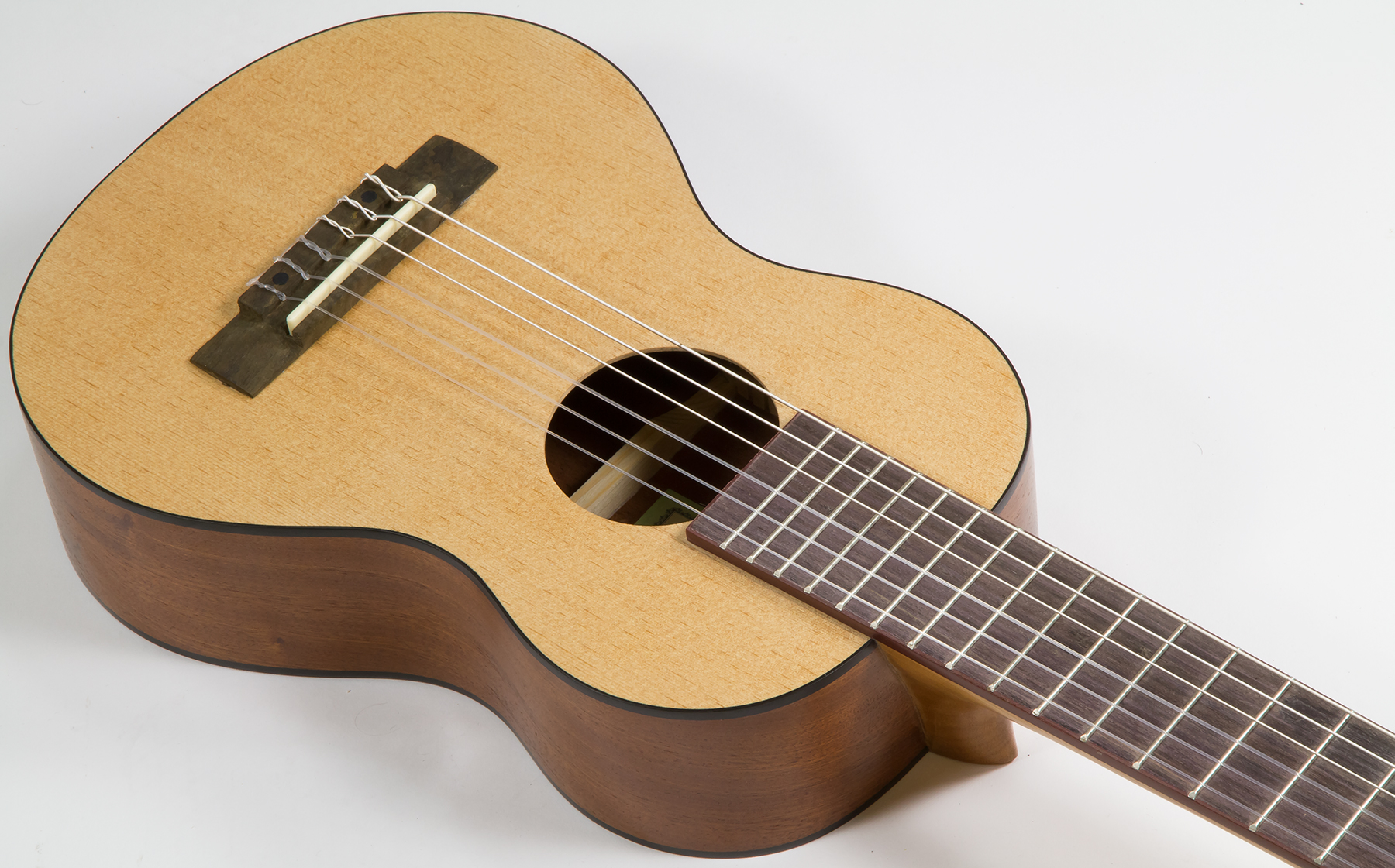 Silvanez Gtl100-nat Epicea Nato +housse - Natural Satin - Guitalele - Variation 2