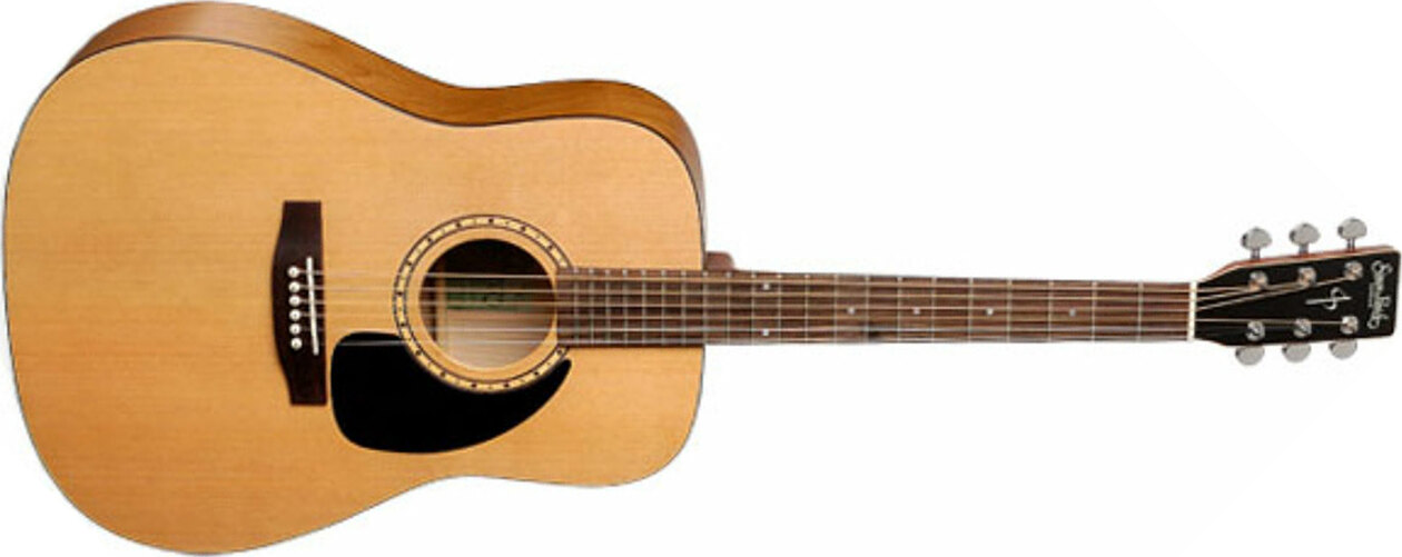 Simon & Patrick Woodland Cedar Dreadnought Cedre Merisier Rw - Natural Semi Gloss - Acoustic guitar & electro - Main picture