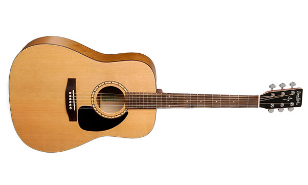 Simon & Patrick Woodland Cedar Dreadnought Cedre Merisier Rw - Natural Semi Gloss - Acoustic guitar & electro - Variation 1