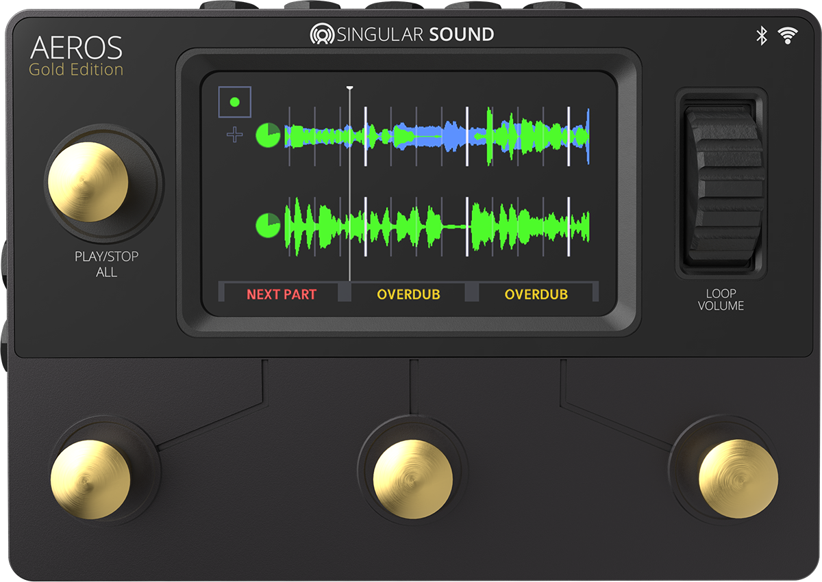 Singular Sound Aeros Looper Gold - Looper effect pedal - Main picture