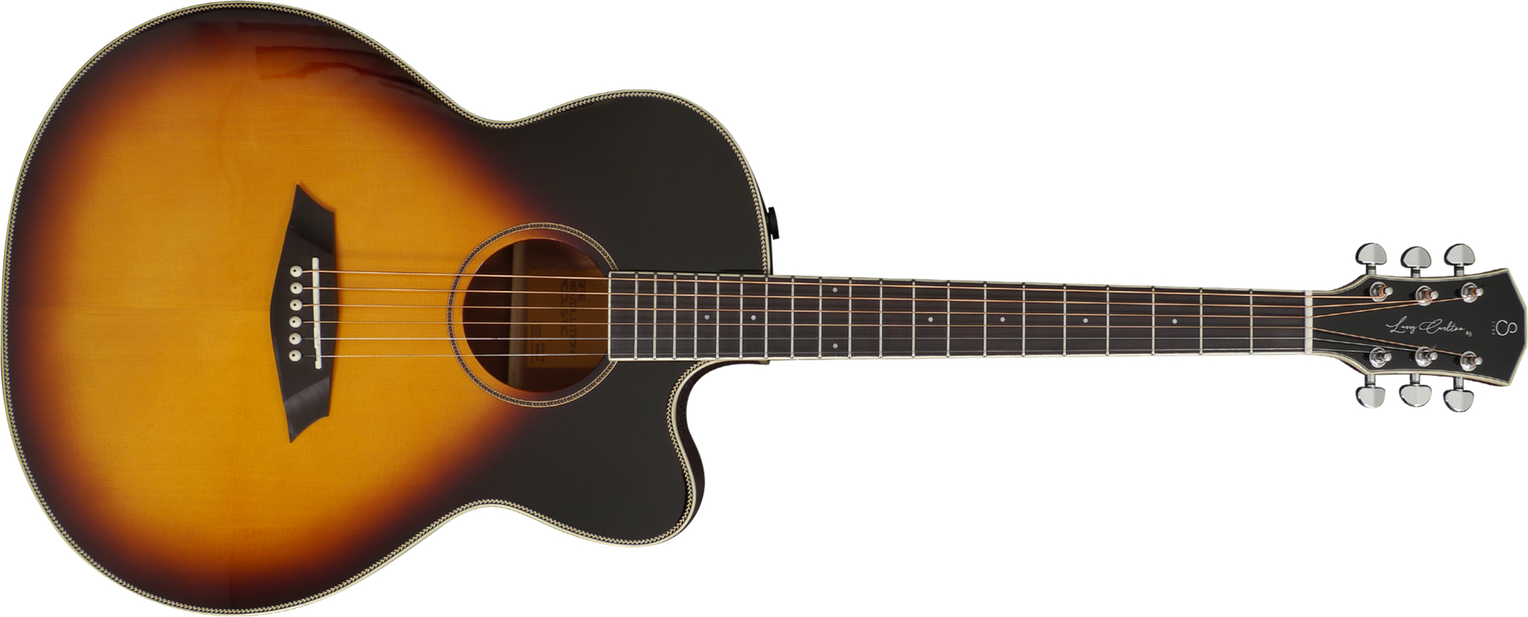 Sire Larry Carlton A3-g Signature Grand Auditorium Cw Epicea Acajou Rw - Vintage Sunburst - Electro acoustic guitar - Main picture