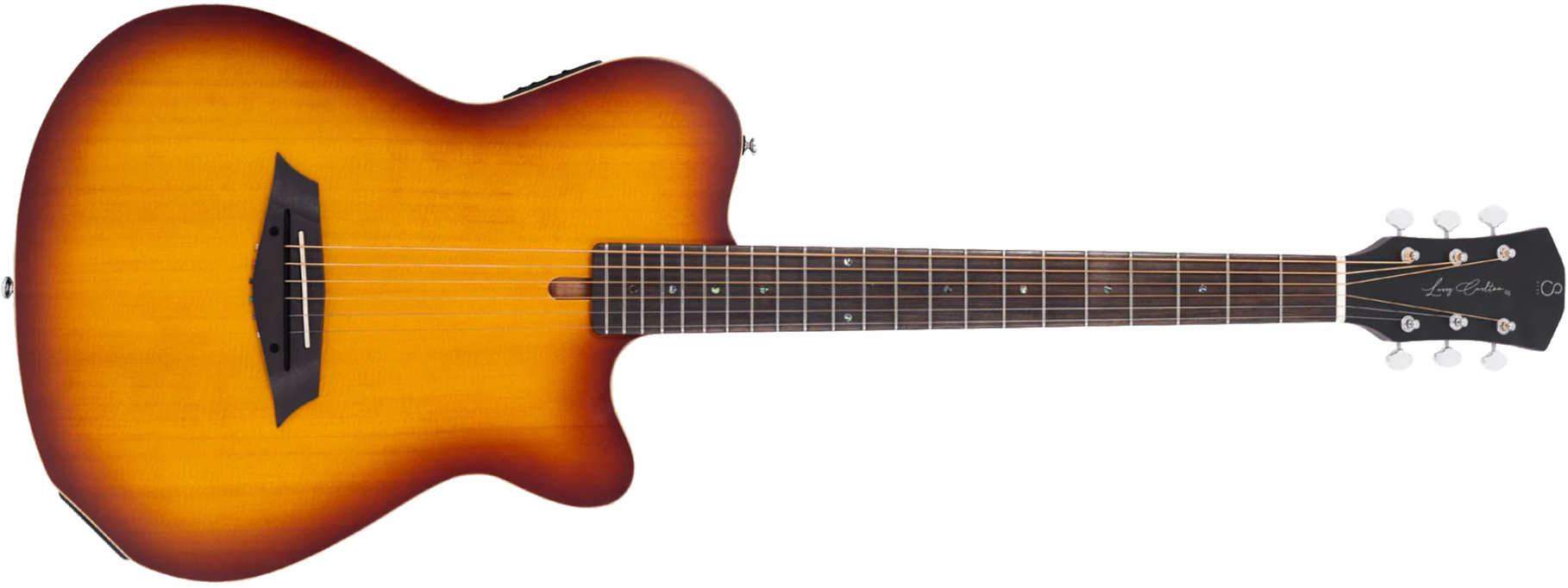 Sire Larry Carlton G5a Solid Acoustic Cw Signature Epicea Acajou Rw - Tobacco Sunburst Satin - Folk guitar - Main picture