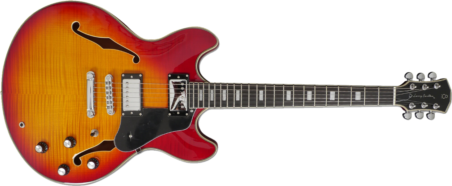 Sire Larry Carlton H7 Signature Ht Hh Eb - Cherry Sunburst - Semi-hollow electric guitar - Main picture