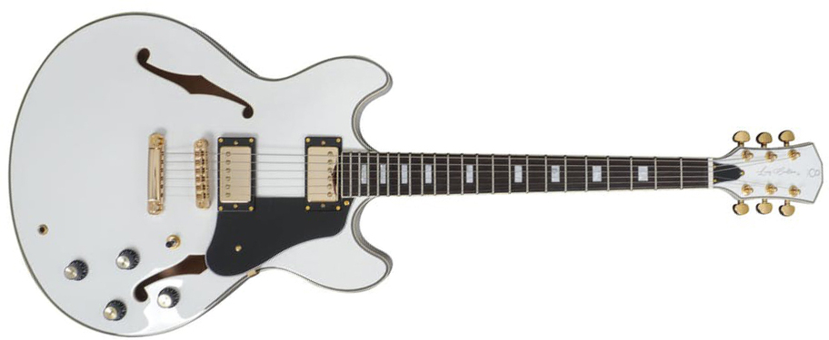 Sire Larry Carlton H7 Signature Ht Hh Eb - White - Semi-hollow electric guitar - Main picture