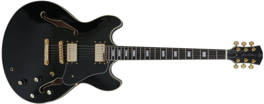 Sire Larry Carlton H7 Signature Ht Hh Eb - Black - Semi-hollow electric guitar - Main picture