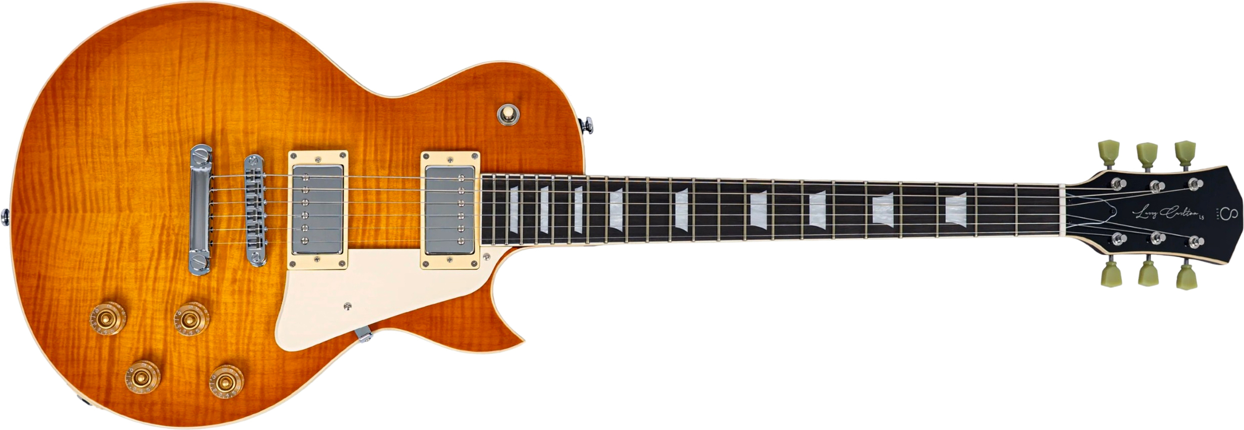 Sire Larry Carlton L5 2h Ht Rw - Amber Burst - Single cut electric guitar - Main picture