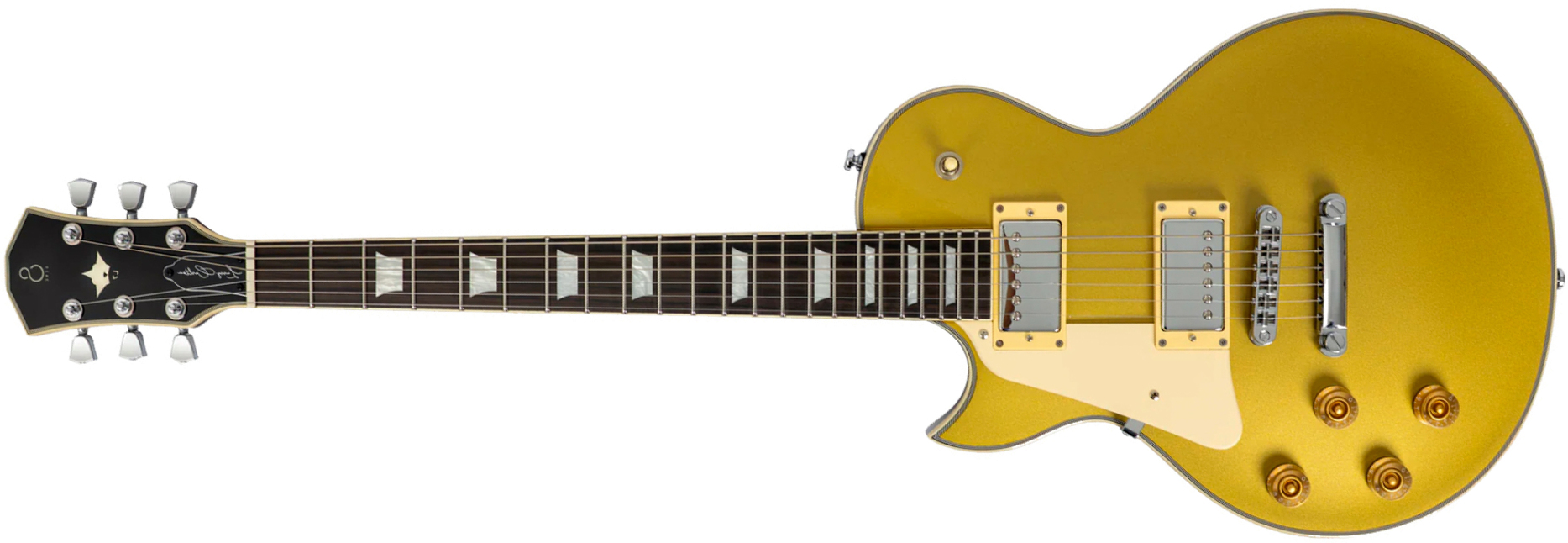 Sire Larry Carlton L7 Lh Gaucher New Gen 2h Ht Eb - Metallic Gold - Single cut electric guitar - Main picture