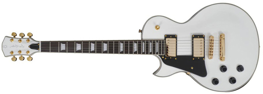 Sire Larry Carlton L7 Lh Signature Gaucher 2h Ht Eb - White - Single cut electric guitar - Main picture