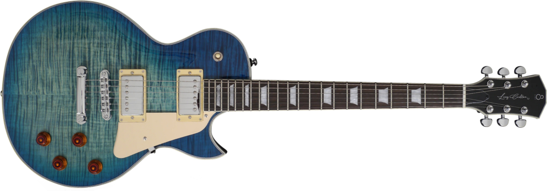Sire Larry Carlton L7 Signature Ht Hh Eb - Trans Blue - Single cut electric guitar - Main picture