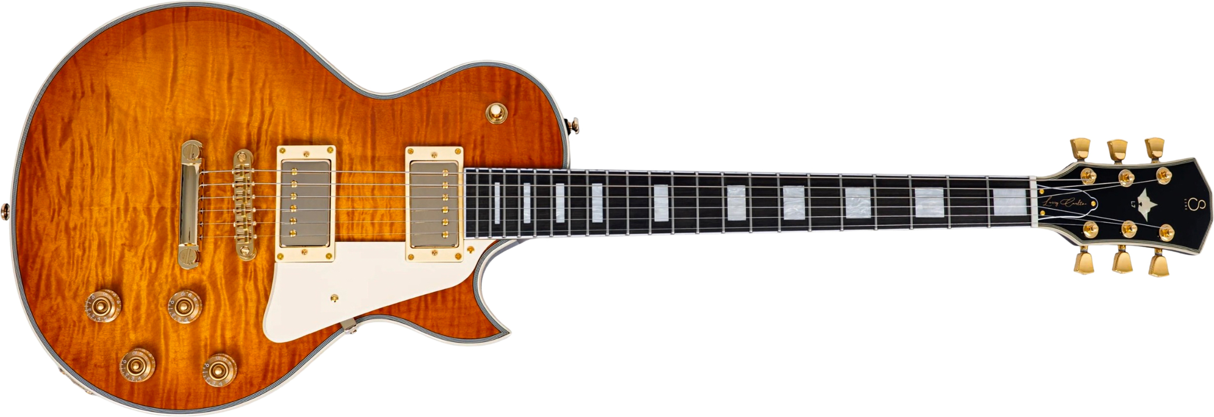Sire Larry Carlton L7dx 2h Ht Eb - Amber Burst - Single cut electric guitar - Main picture