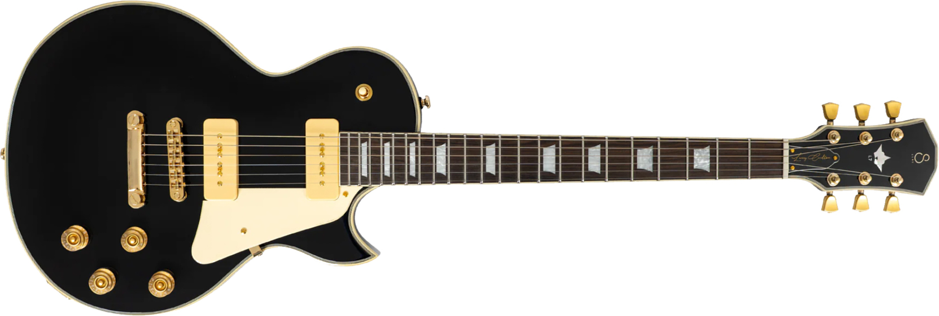 Sire Larry Carlton L7v New Gen 2s P90 Ht Eb - Black - Single cut electric guitar - Main picture