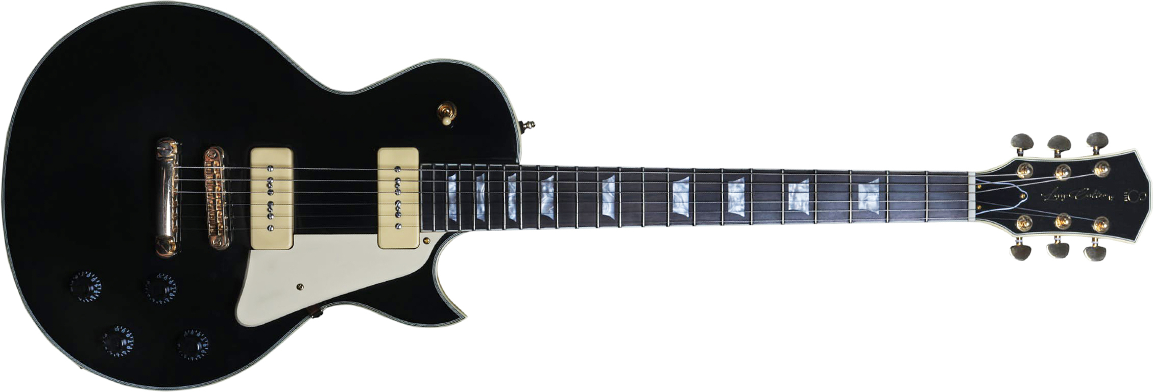 Sire Larry Carlton L7v Signature 2s P90 Ht Eb - Black - Single cut electric guitar - Main picture